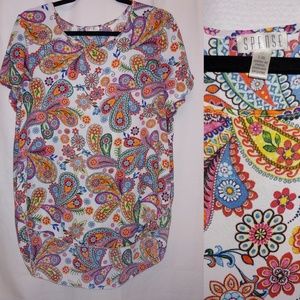 ❎SOLD❎Spence Multi-Colored Paisley Flared